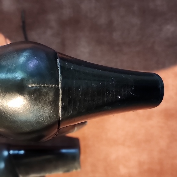 Franco Sarto Black Chunky Heeled Lace-up Genuine Leather Pumps US 9.5 - Picture 11 of 14